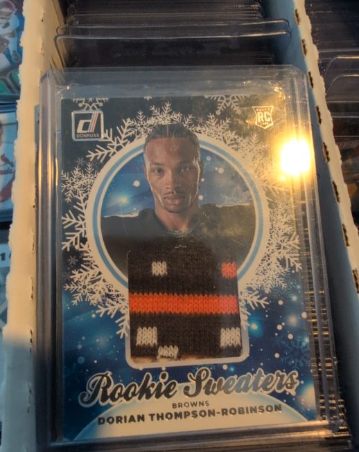 2023 Donruss Rookie Holiday Sweaters #HS-DTR Dorian Thompson-Robinson — front