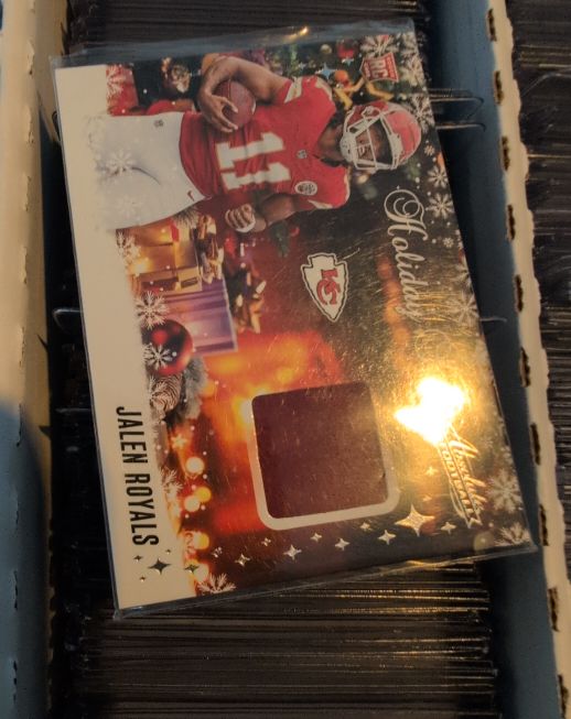2025 Panini Absolute Holiday Suit #HS-JRS Jalen Royals — front