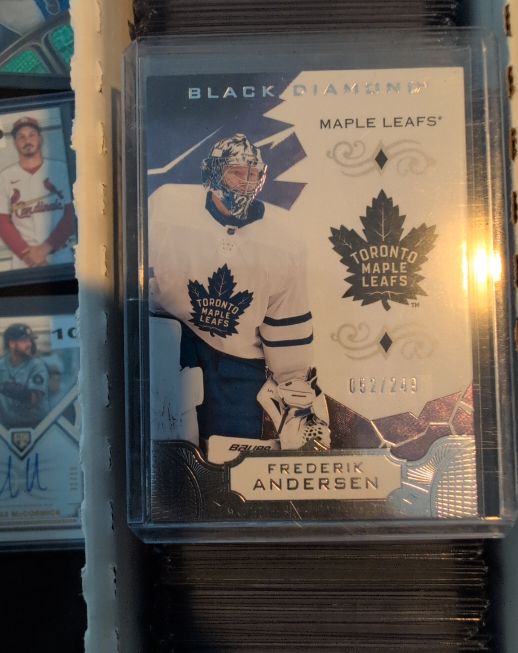 2018-19 Upper Deck Black Diamond #BDB-FA Frederik Andersen — front