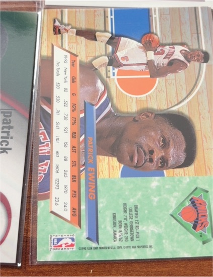 1992 Fleer #216 Patrick Ewing — front