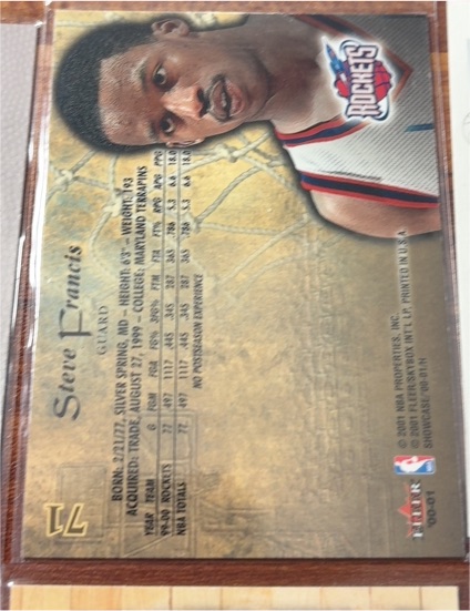 2000-01 Fleer Premium #71 Steve Francis — front