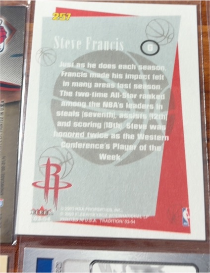 2003-04 Fleer Tradition #257 Steve Francis — front