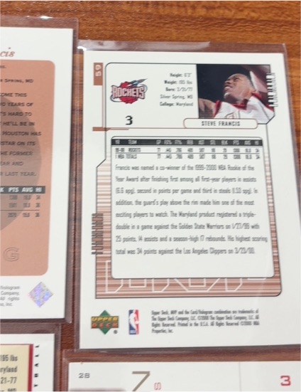 2000 Upper Deck #59 Steve Francis — front