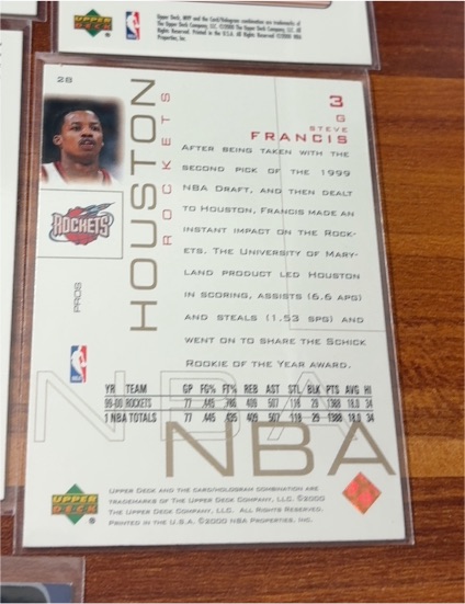 2000 Upper Deck Pros & Prospects #28 Steve Francis — front