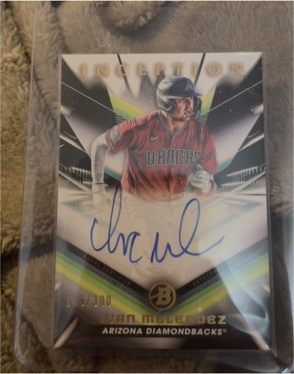 2023 Bowman Inception #BPA-IM Ivan Melendez — front