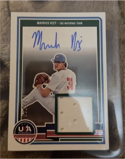 2023 Panini USA Baseball #SM-MR Mavrick Rizy — front