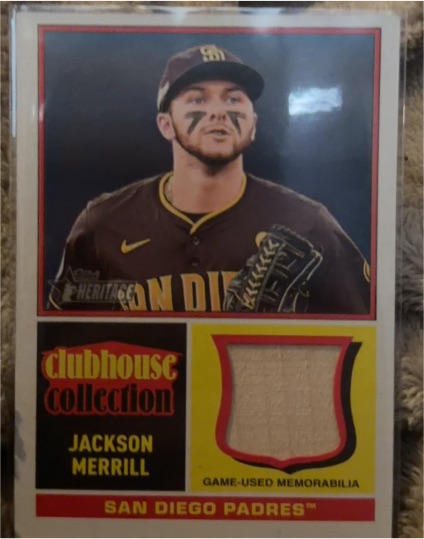 2025 Topps Heritage Clubhouse Collection #CCR-JME Jackson Merrill — front