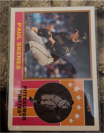 2025 Topps Heritage #76PI-17 Paul Skenes — front