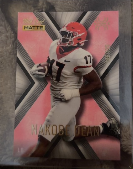 2022 Wild Card Matte X-Plode #MXP-40 Nakobe Dean — front