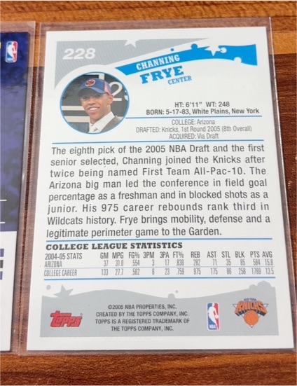2005-06 Topps #228 Channing Frye — front