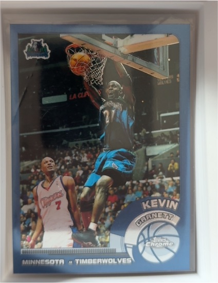2002-03 Topps Chrome #25 Kevin Garnett — front