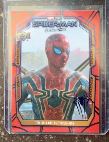 2023 Upper Deck Spider-Man No Way Home #E-1 Tom Holland as Spider-Man — front