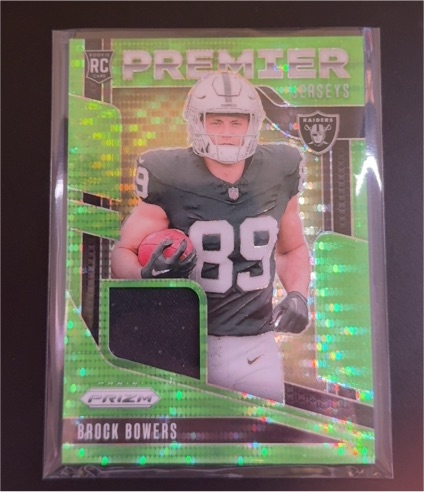 2024 Panini Prizm Premier Jerseys #PJ-BBS Brock Bowers — front
