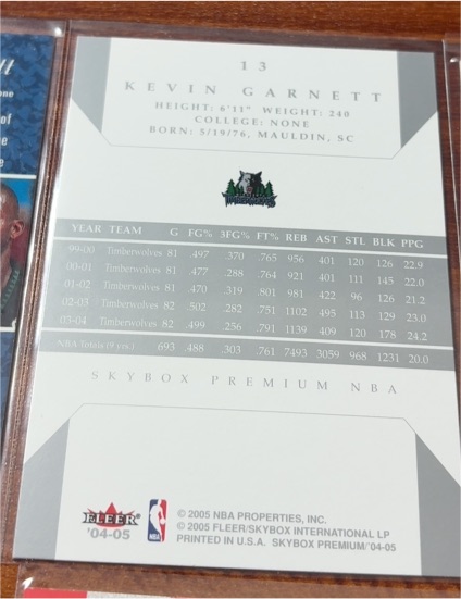 2004-05 Fleer Skybox Premium #13 Kevin Garnett — front