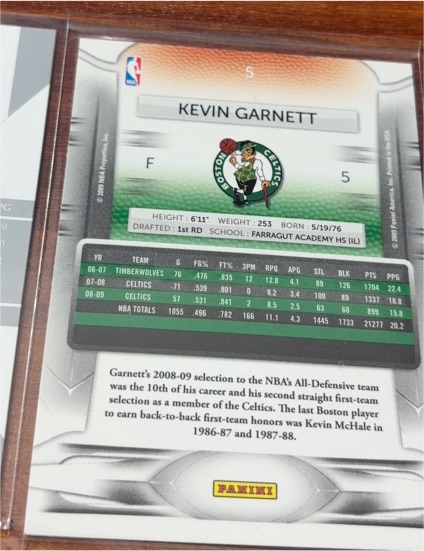 2009-10 Panini #4 Kevin Garnett — front