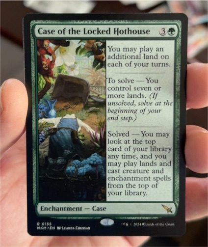 2024 Magic: The Gathering #155 Case of the Locked Hothouse — front