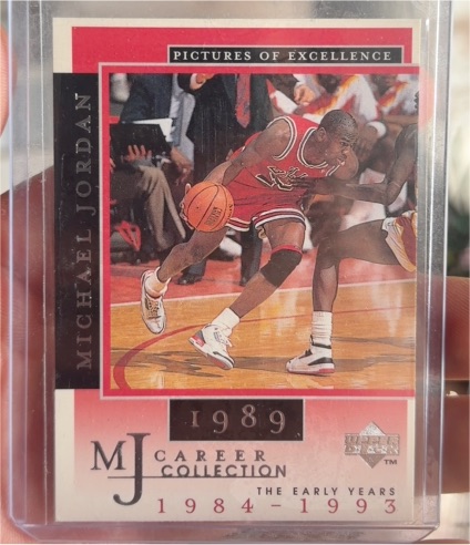 1998 Upper Deck MJ Career Collection Pictures of Excellence #17 Michael Jordan — front