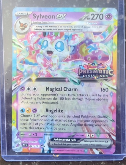 2025 Pokemon TCG Prismatic Evolutions #041 Sylveon ex — front