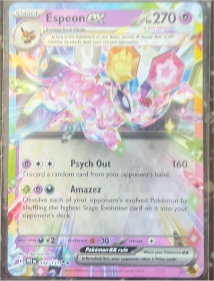 2016 Pokemon Prismatic Evolutions #034 Espeon GX — front