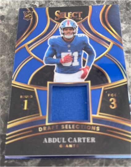 2025 Panini Select #DSM-ACR Abdul Carter — front
