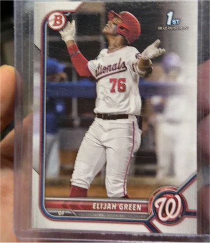 2022 Bowman Draft #BD-23 Elijah Green — front