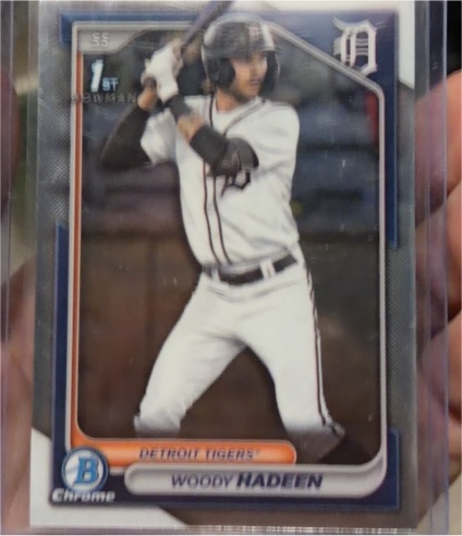 2024 Bowman Draft Chrome #BDC-17 Woody Hadeen — front