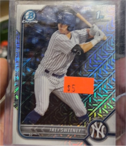 2022 Bowman Chrome #BCP-137 Trey Sweeney — front