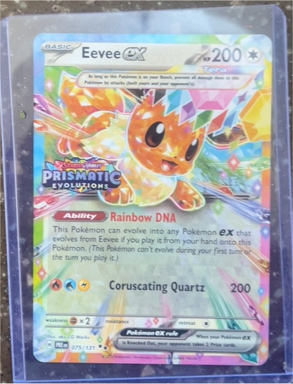 2016 Pokémon Prismatic Evolutions #75 Eevee ex — front