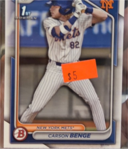 2024 Bowman Draft #BD-28 Carson Benge — front