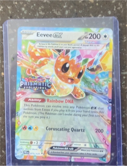2016 Pokémon Prismatic Evolutions #75 Eevee EX — front