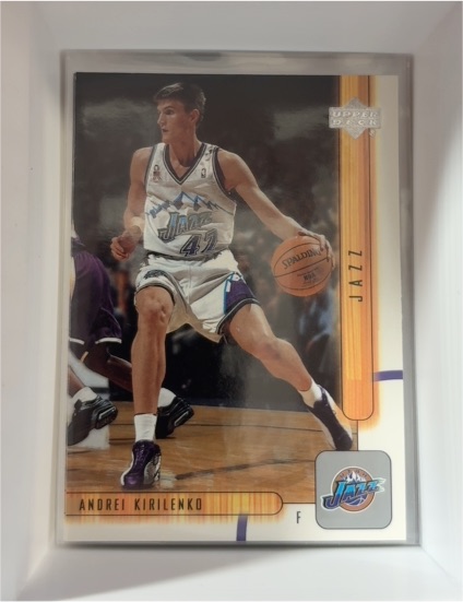 2001-02 Upper Deck #395 Andrei Kirilenko — front