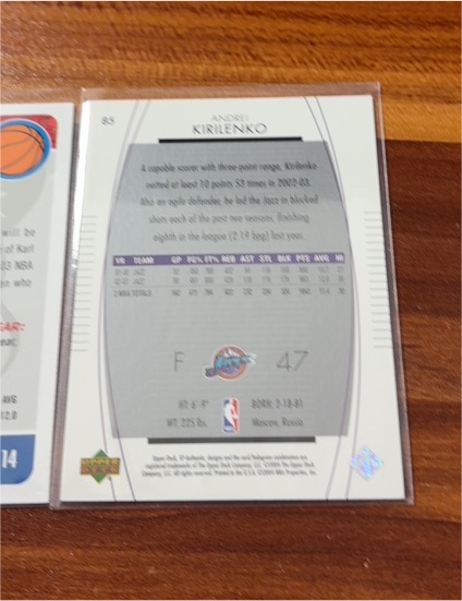 2003-04 Upper Deck #85 Andrei Kirilenko — front