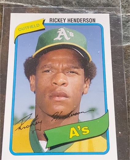 2006 Topps Rookie of the Week #21 Rickey Henderson — front