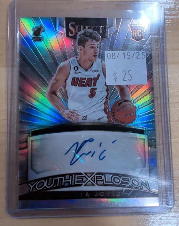2022-23 Panini Select Youth Explosion #Youth Explosion Nikola Jovic — front