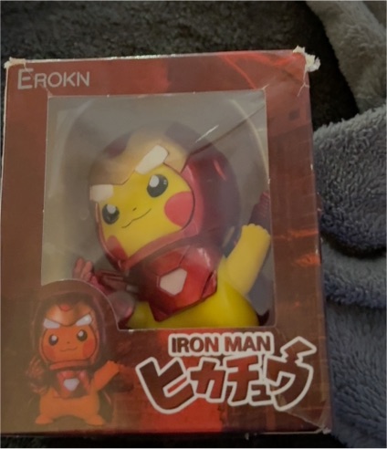 Erokn Iron Man Pikachu Figurine — front