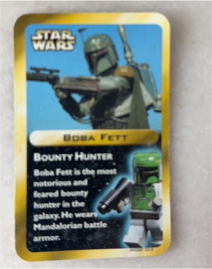 1995 Kenner Star Wars Boba Fett Card — front
