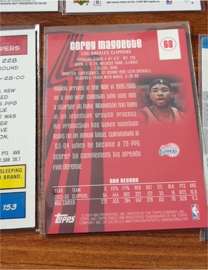 2003-04 Topps #63 Corey Maggette — front
