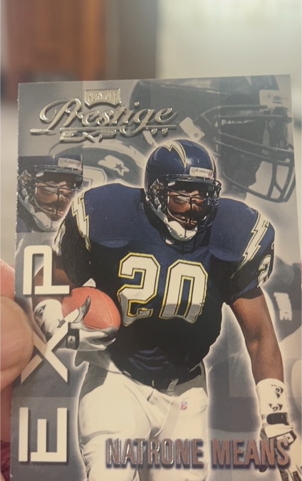 1999 Playoff Prestige EXP #EX94 Natrone Means — front