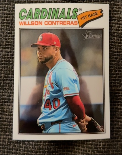 2026 Topps Heritage #156 Willson Contreras — front