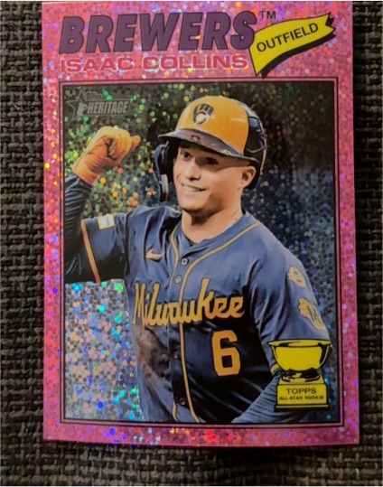 2026 Topps Heritage #102 Isaac Collins — front