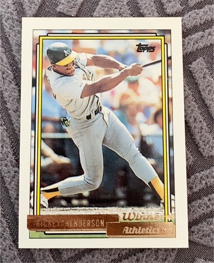1992 Topps #560 Rickey Henderson — front