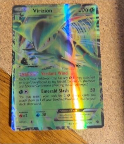 2013 Pokémon TCG Plasma Blast #9 Virizion EX — front
