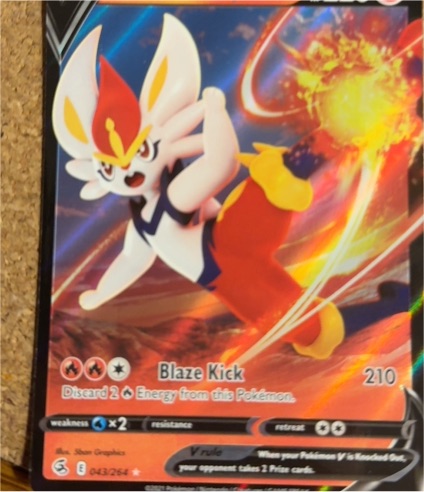 2022 Pokémon Battle Academy #043 Cinderace V — front