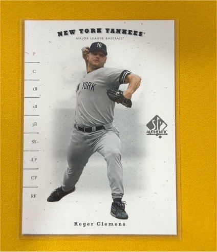2001 Upper Deck SP Authentic #38 Roger Clemens — front