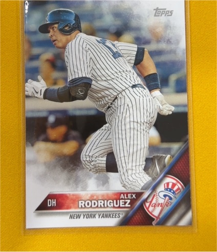 2016 Topps #566 Alex Rodriguez — front