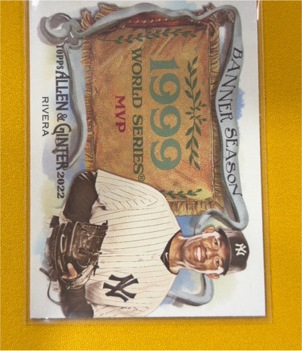 2022 Topps Allen & Ginter #BS-36 Mariano Rivera Banner Season — front