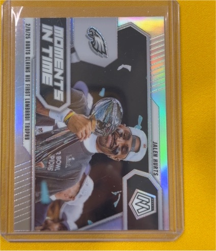 2025 Panini Mosaic Moments In Time #25 Jalen Hurts — front