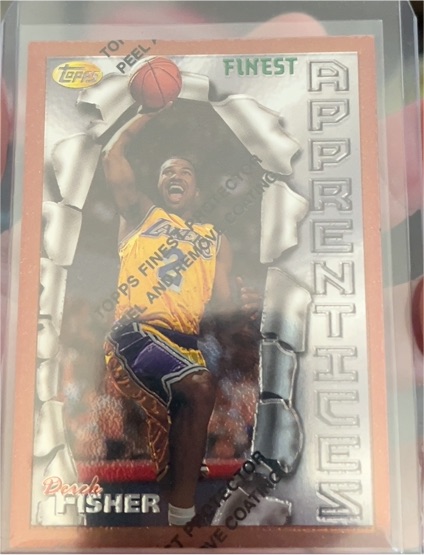 1996-97 Topps Finest #43 Derek Fisher — front