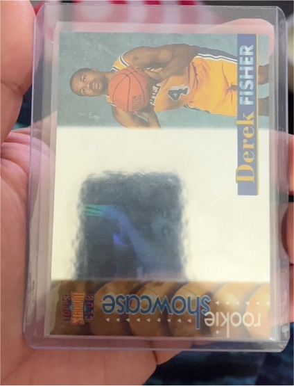 1996-97 Topps Stadium Club Rookie Showcase #RS19 Derek Fisher — front