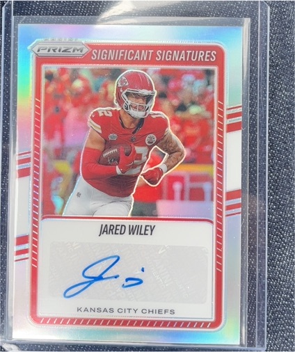 2025 Panini Prizm #SSI-JWY Jared Wiley Significant Signatures Silver Auto — front